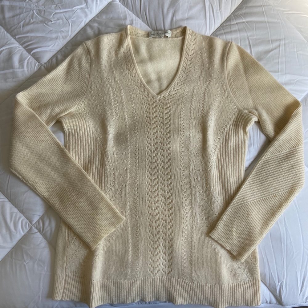 Ivory White + Warren Sweater